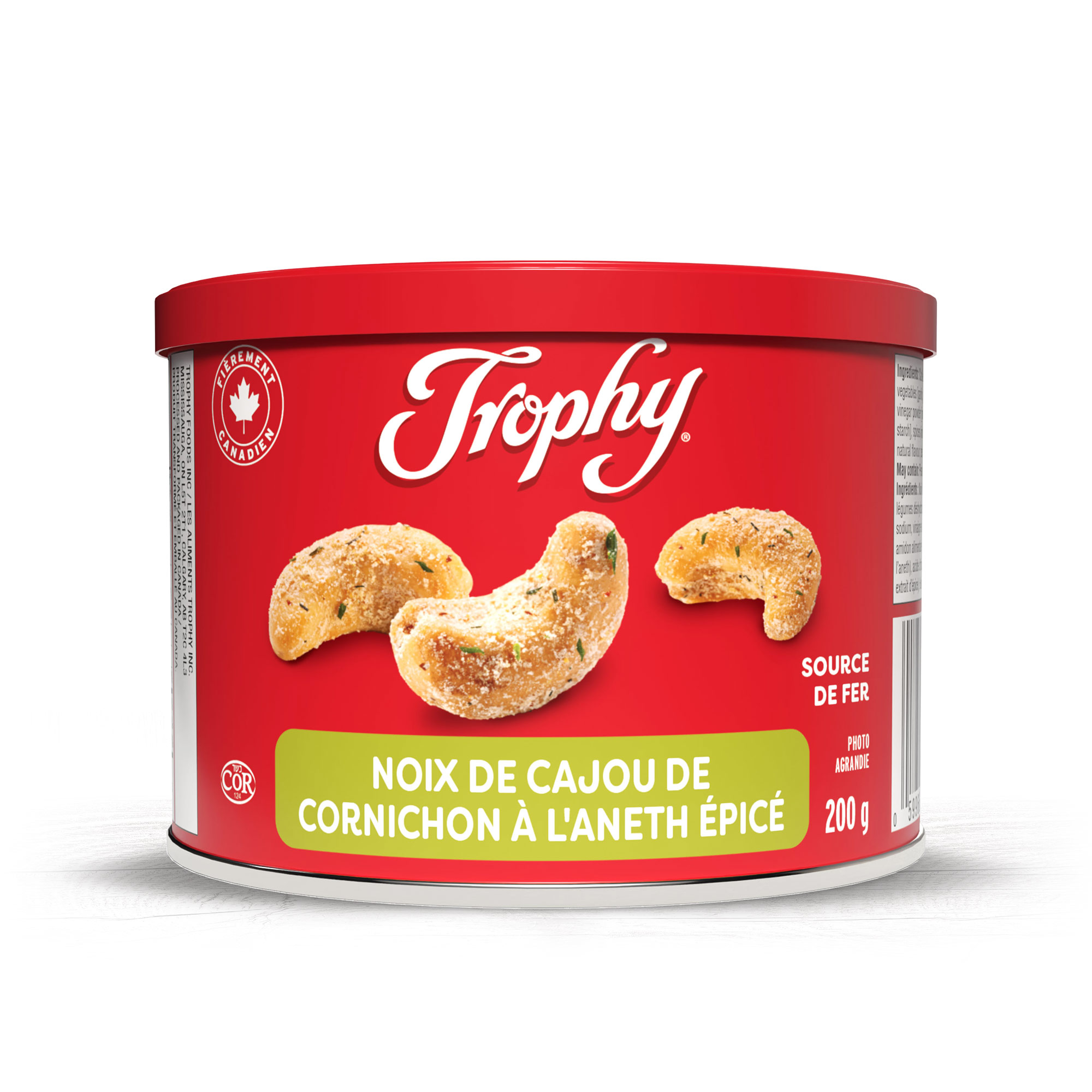 Noix de cajou  de cornichon à
l'aneth épicé